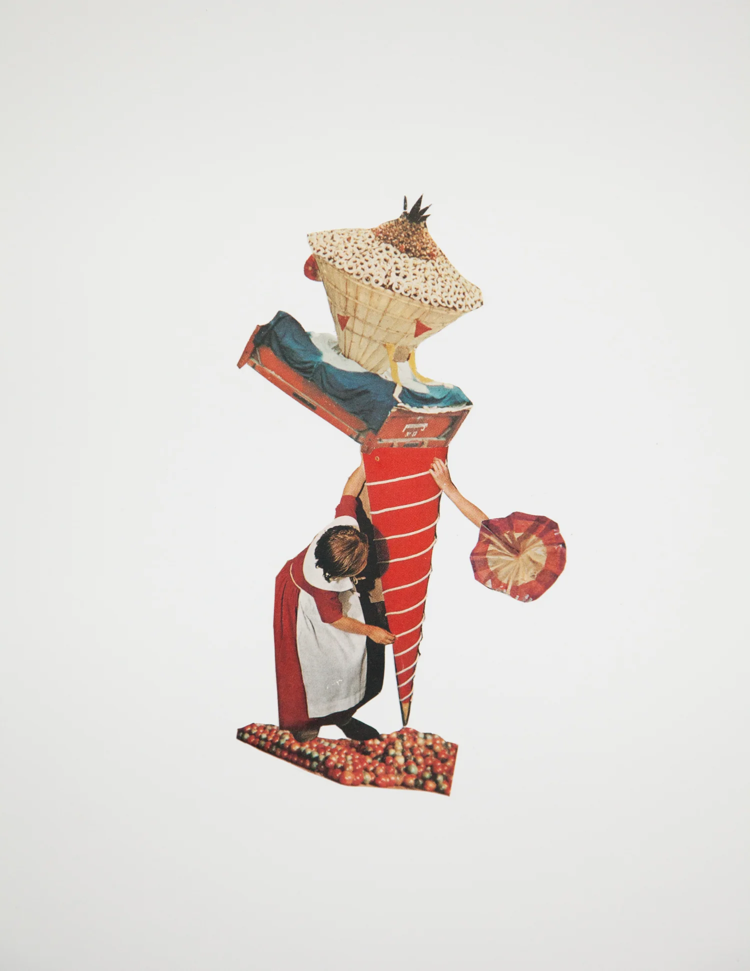 Collage by artist Airyka Rockefeller works on paper