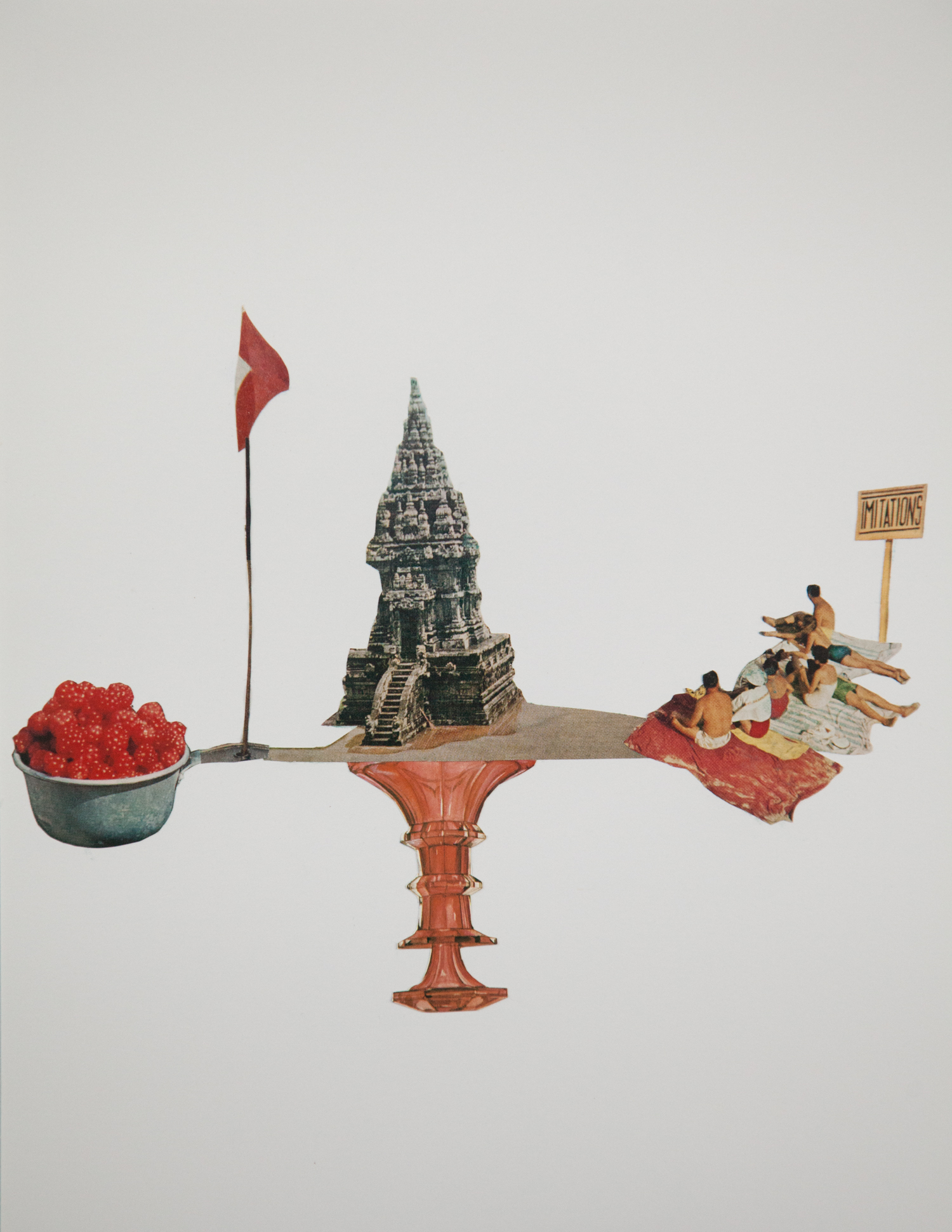 Collage by artist Airyka Rockefeller works on paper