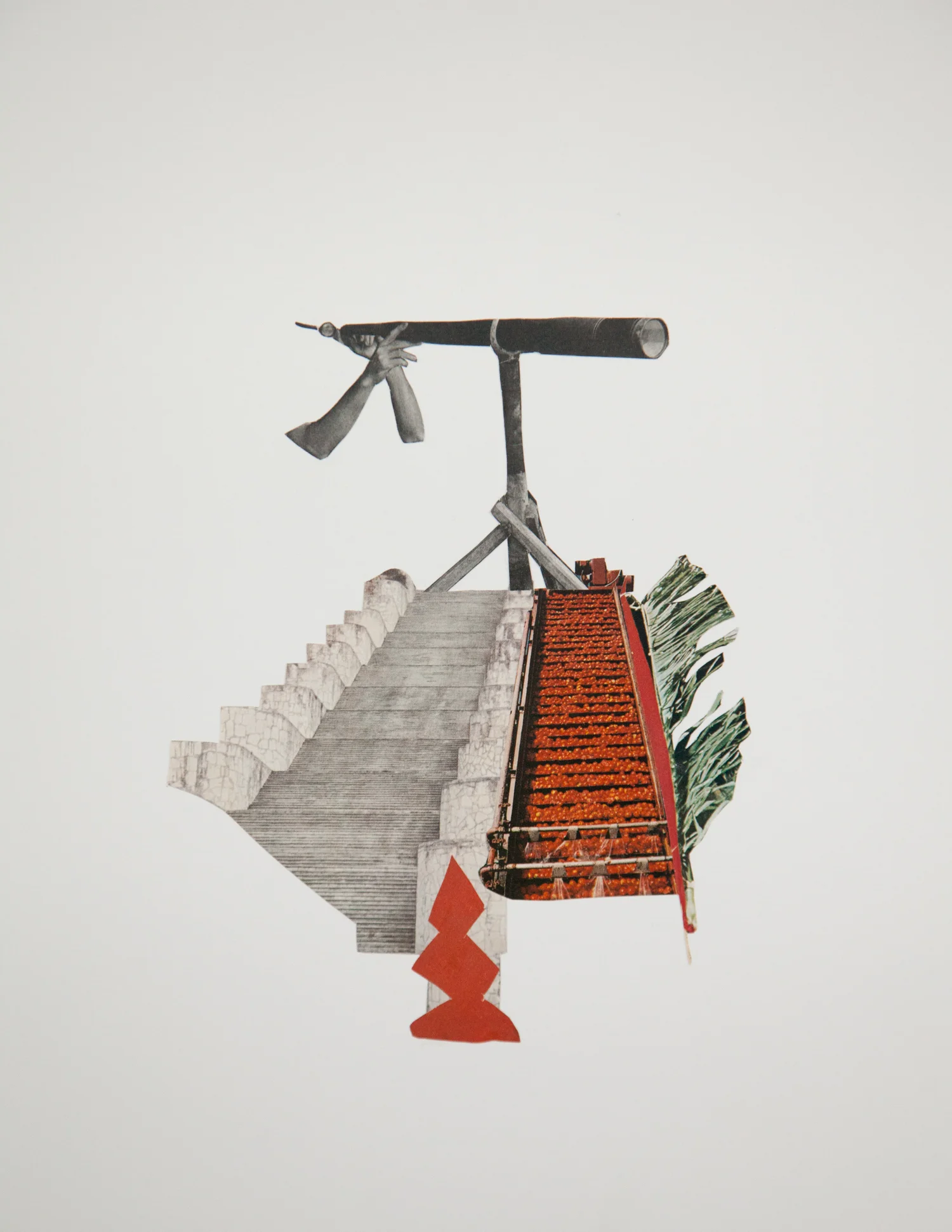 Collage by artist Airyka Rockefeller works on paper