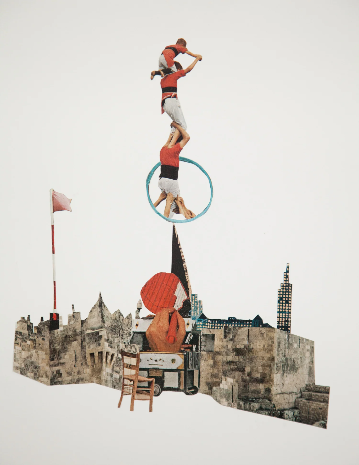 Collage by artist Airyka Rockefeller works on paper