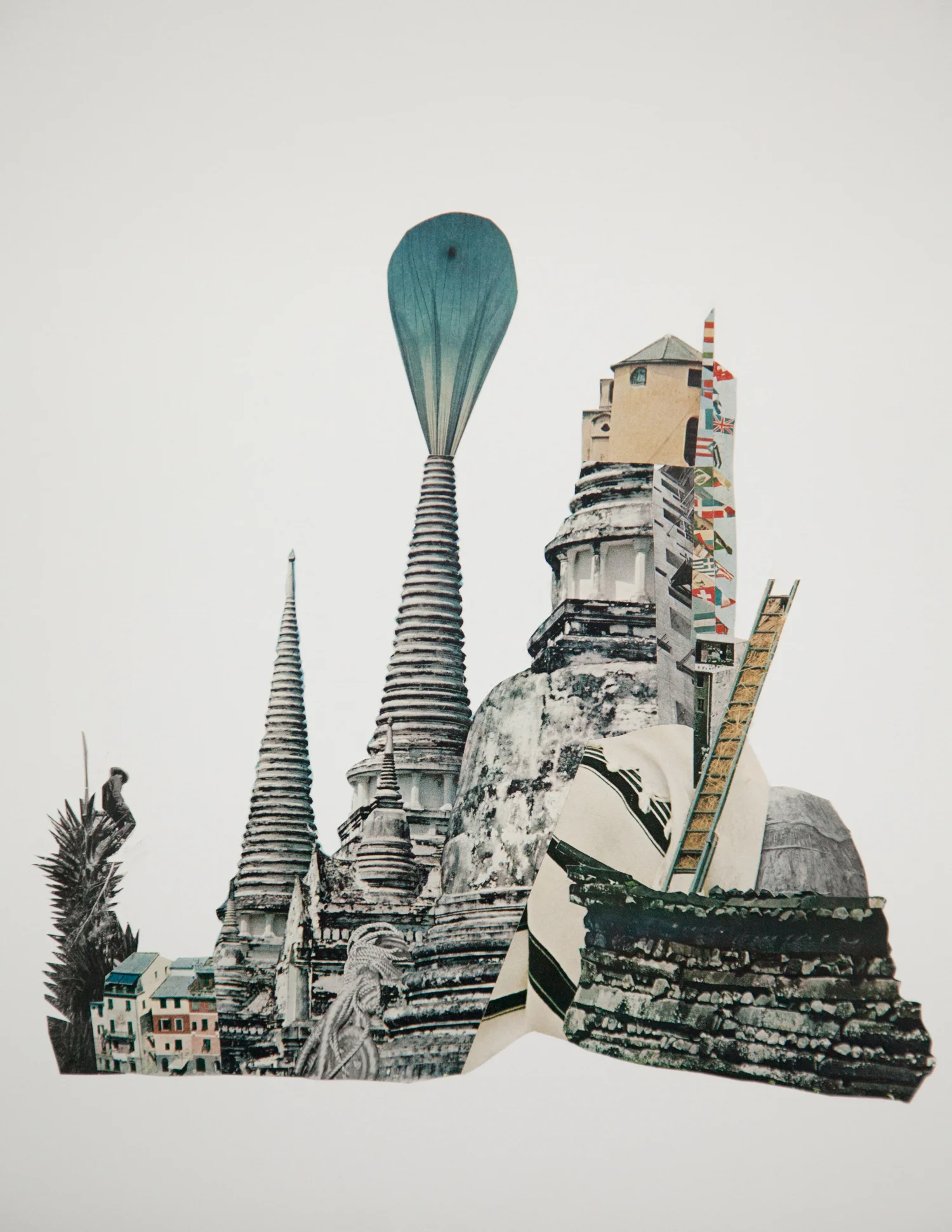 Works on Paper: Collage by artist Airyka Rockefeller