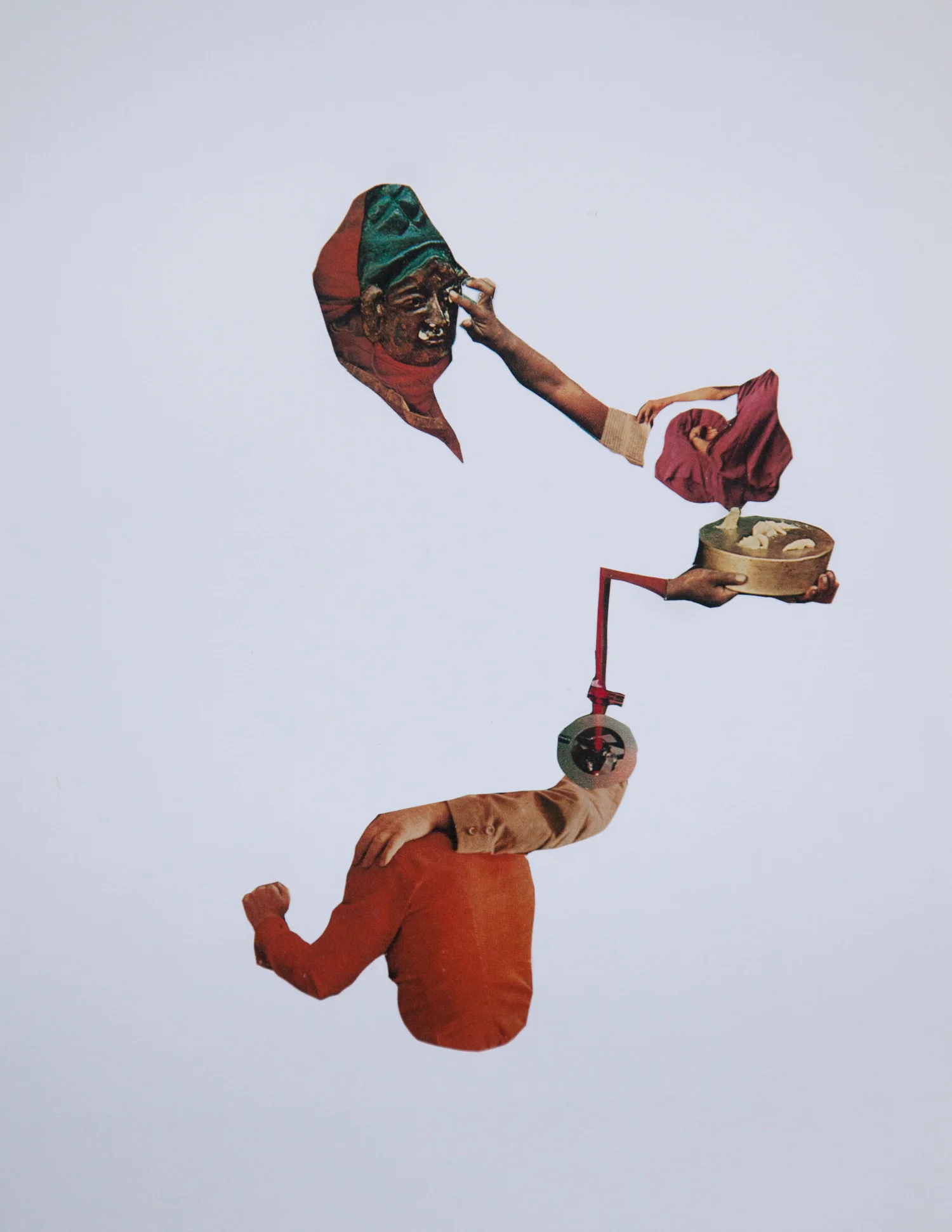 Collage by artist Airyka Rockefeller works on paper