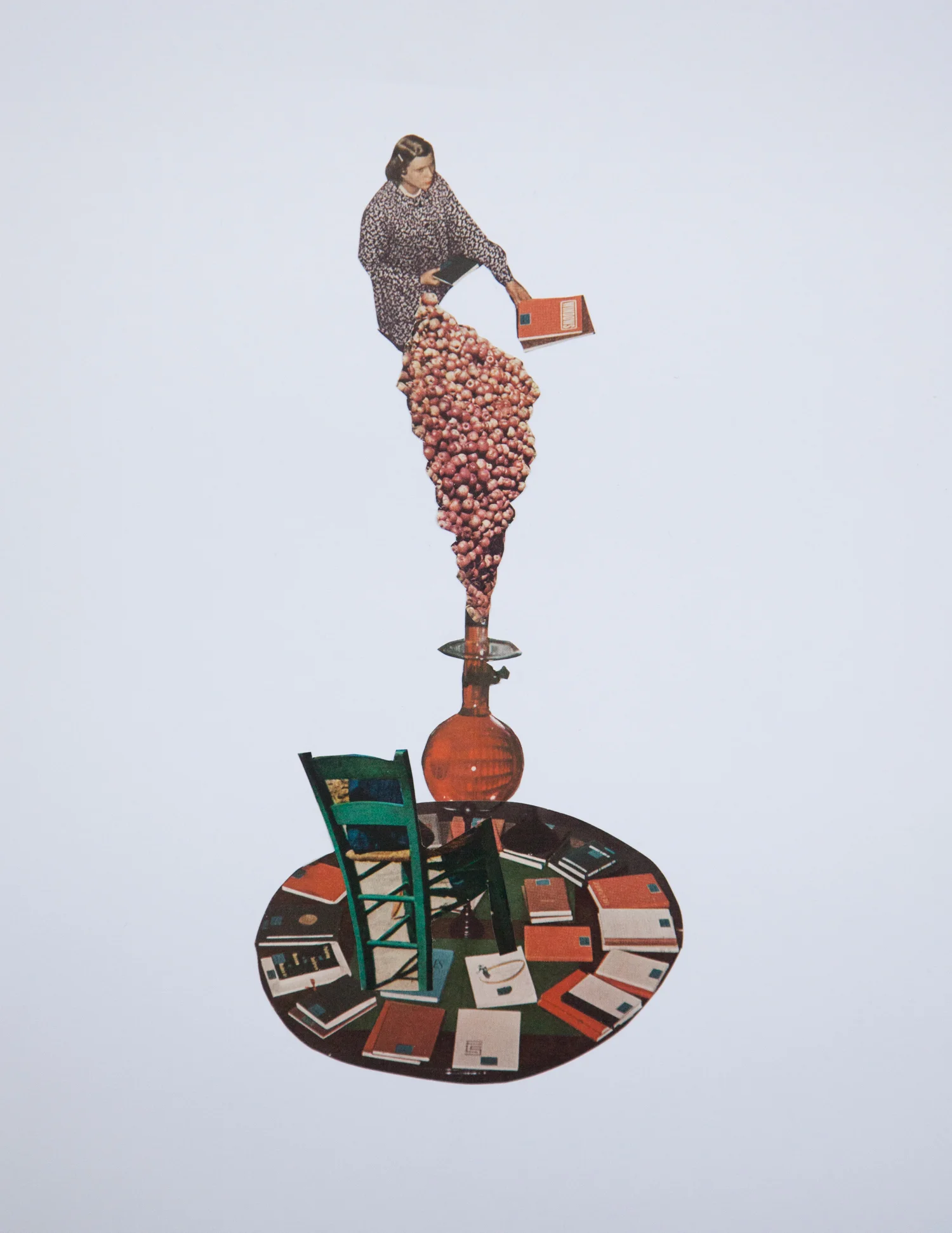 Collage by artist Airyka Rockefeller works on paper