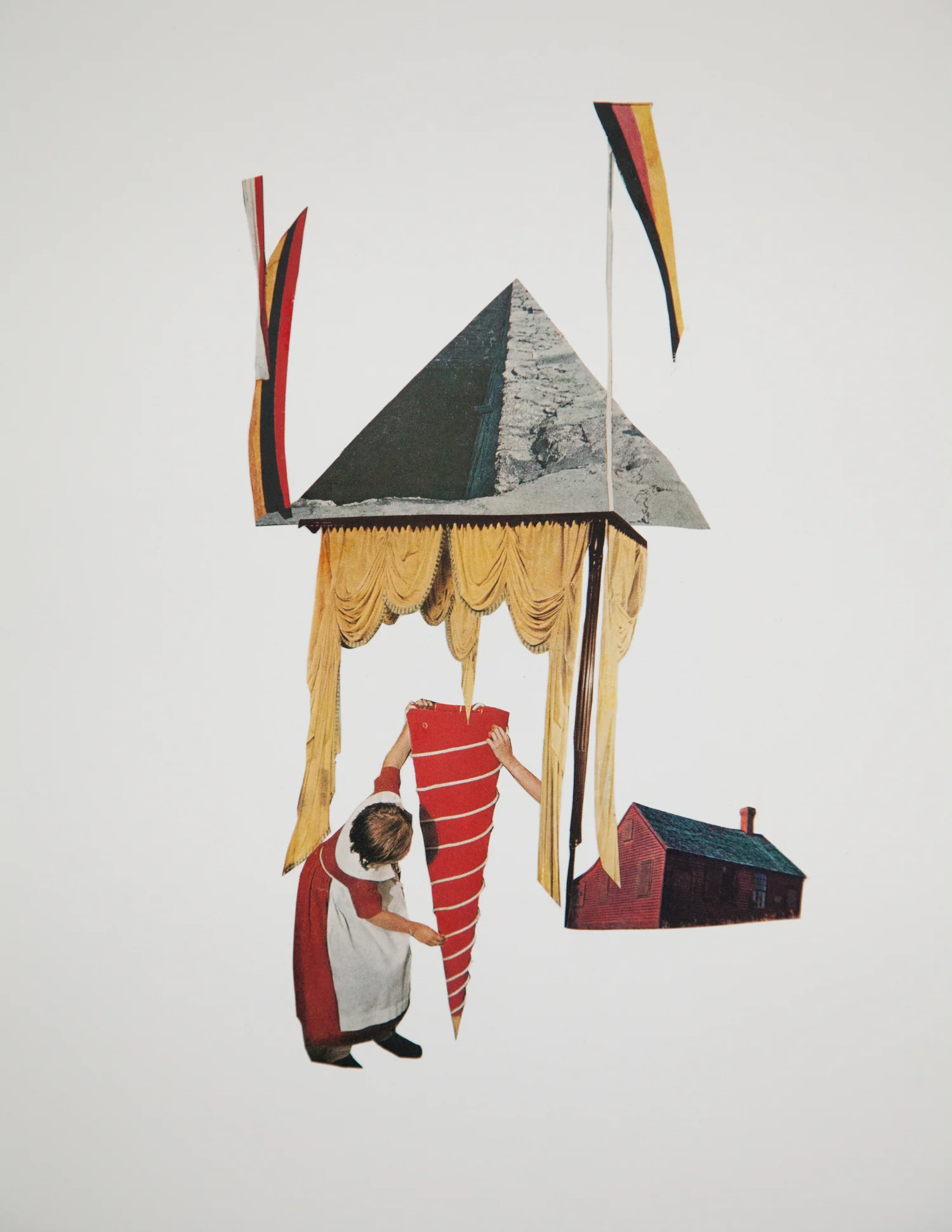 Collage by artist Airyka Rockefeller works on paper