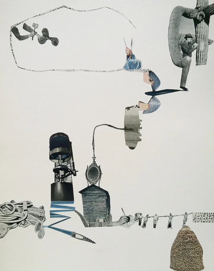 Works on Paper: Collage by artist Airyka Rockefeller