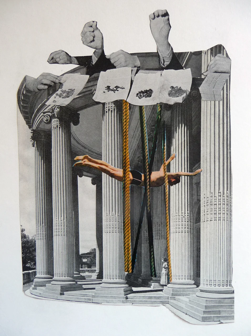 Works on Paper: Collage by artist Airyka Rockefeller