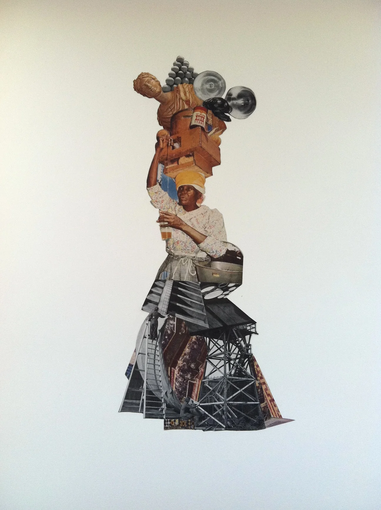Works on Paper: Collage by artist Airyka Rockefeller