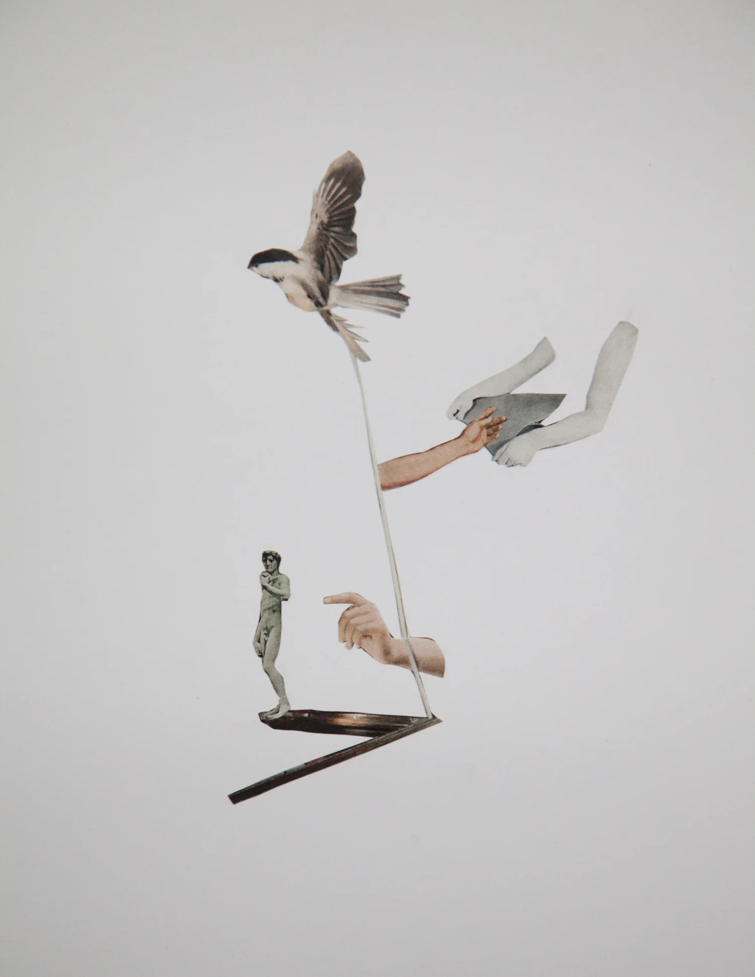 Works on Paper: Collage by artist Airyka Rockefeller