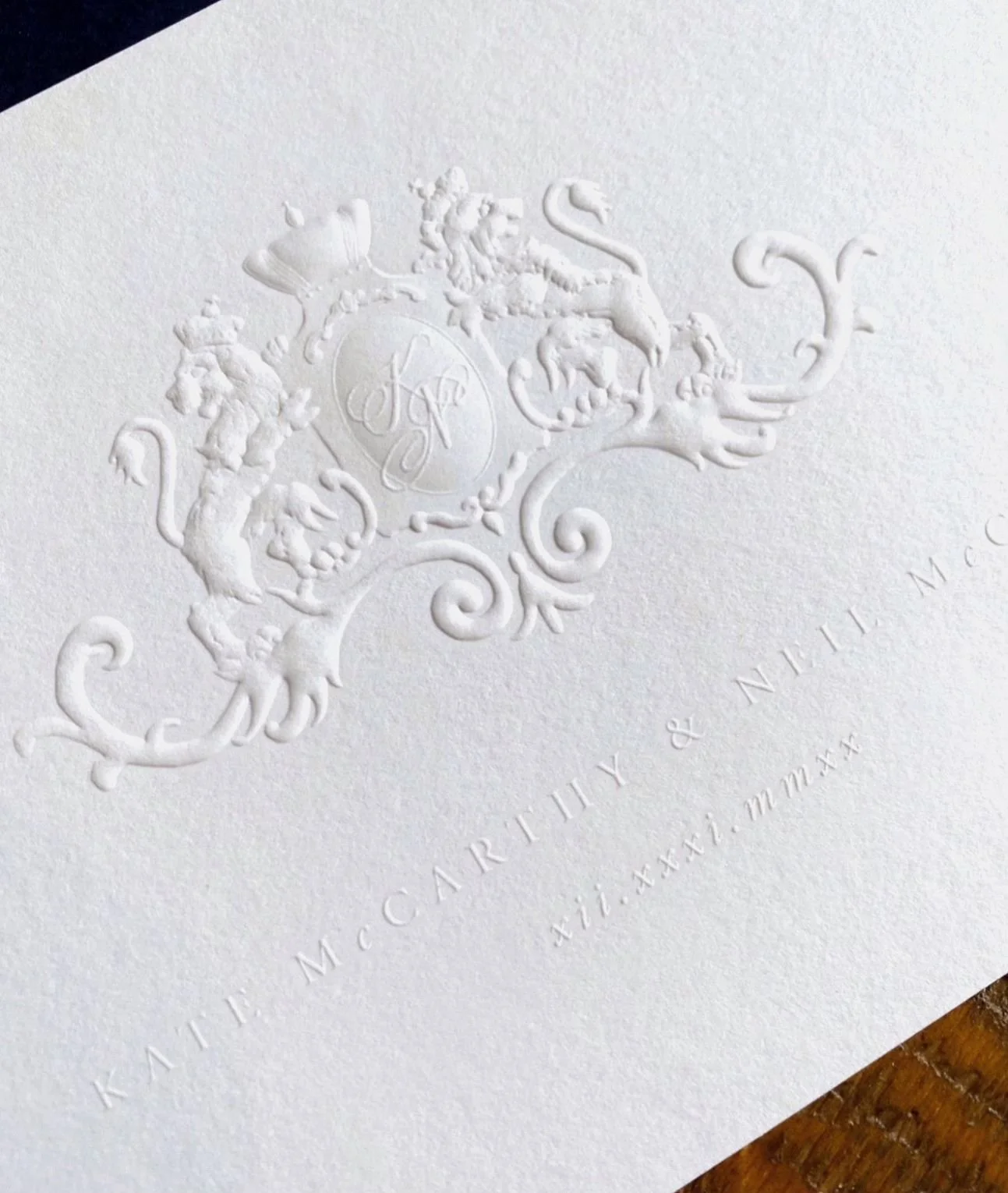 Throwback to a classic, the first blind sculpture emboss for @alisetaggart and this lovely couple 👏