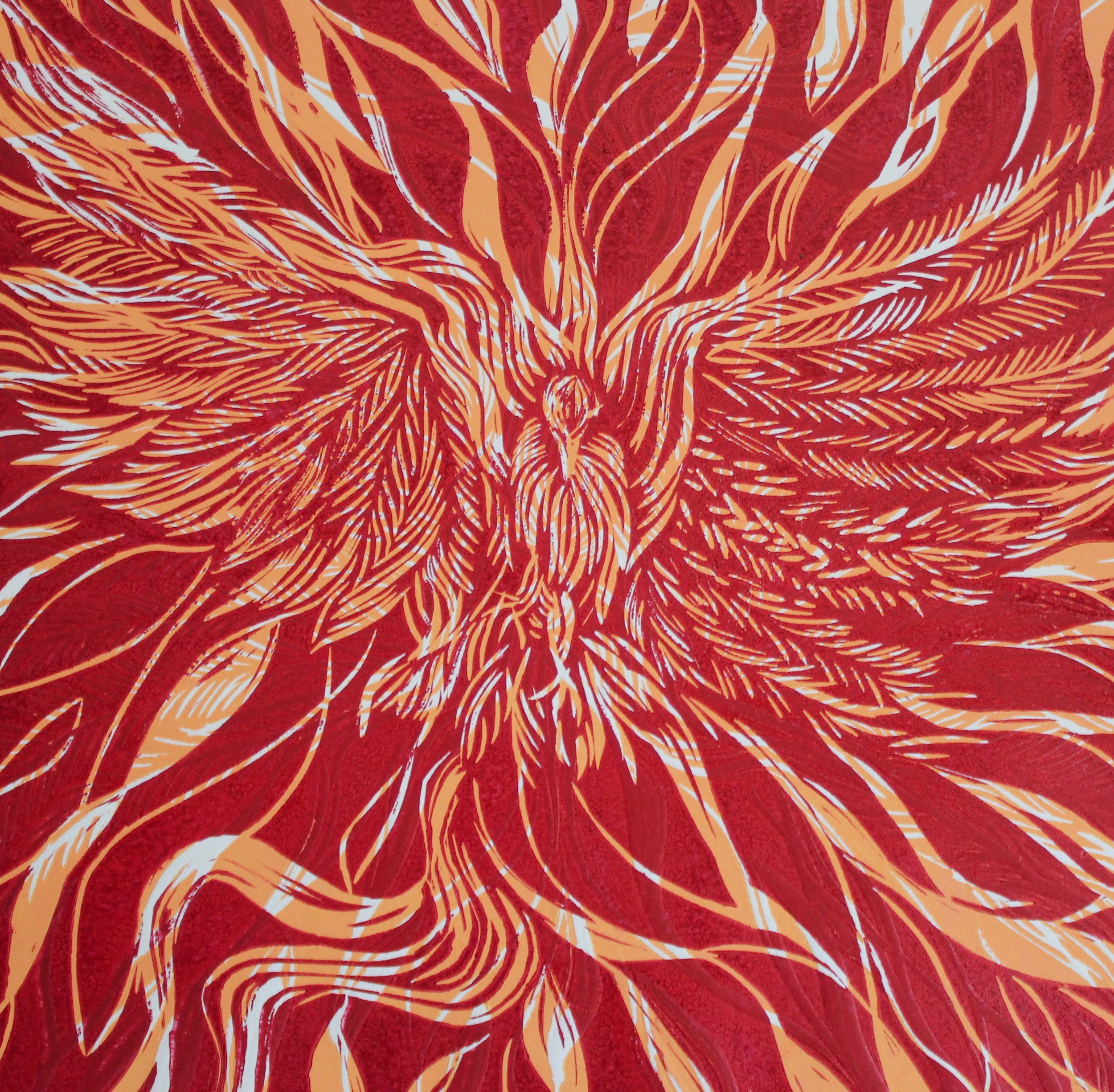 Holy Spirit lino-cut