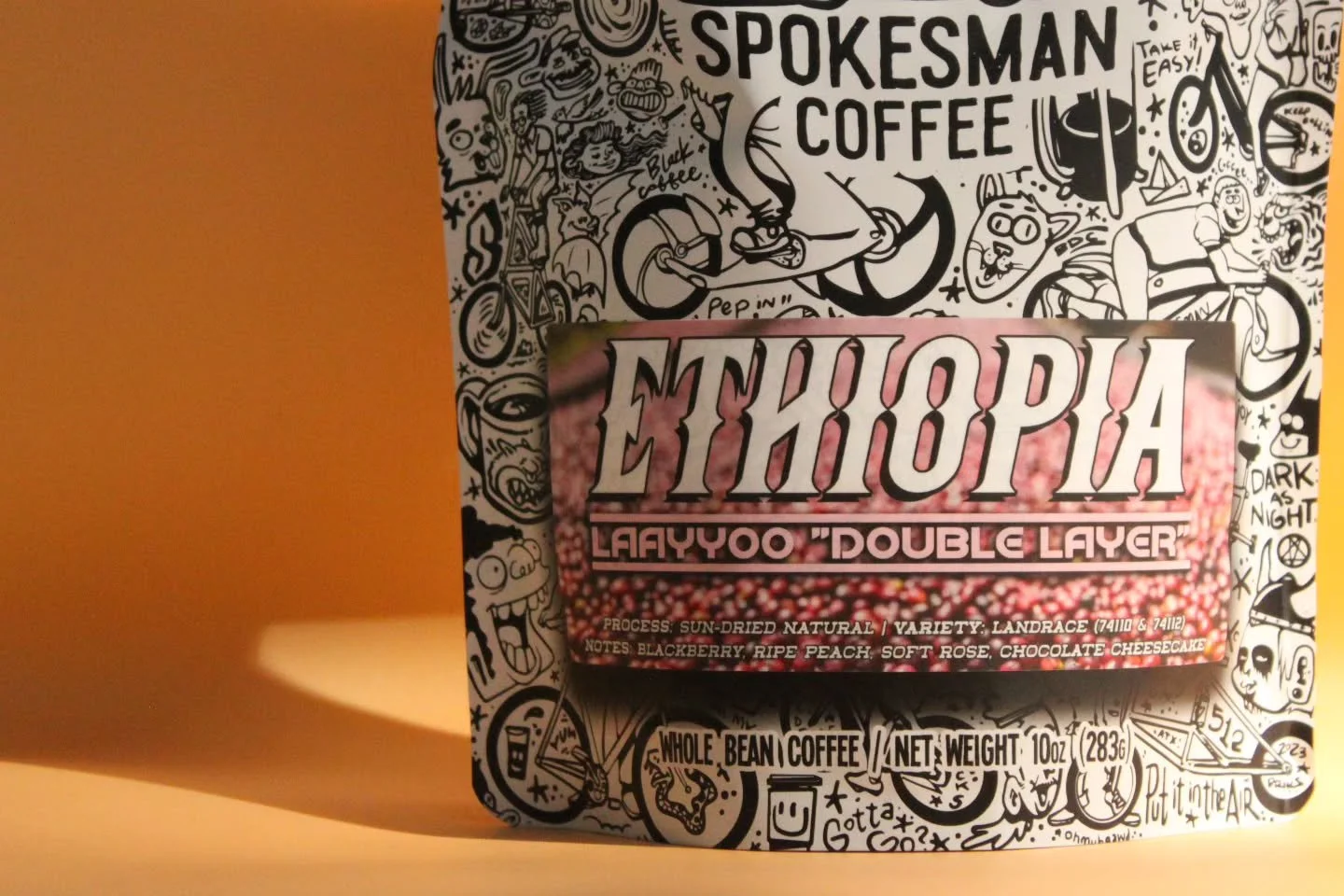 BACK IN STOCK AND NOW AVAILABLE IN-STORE AND ONLINE!

Ethiopia Laayyoo &quot;Double Layer&quot;
2200 MASL / Sun-dried Natural / Landrace (74110 &amp; 74112)

Produced within the famed Guji zone, this &quot;double layer&quot; natural lot of Laayyoo is