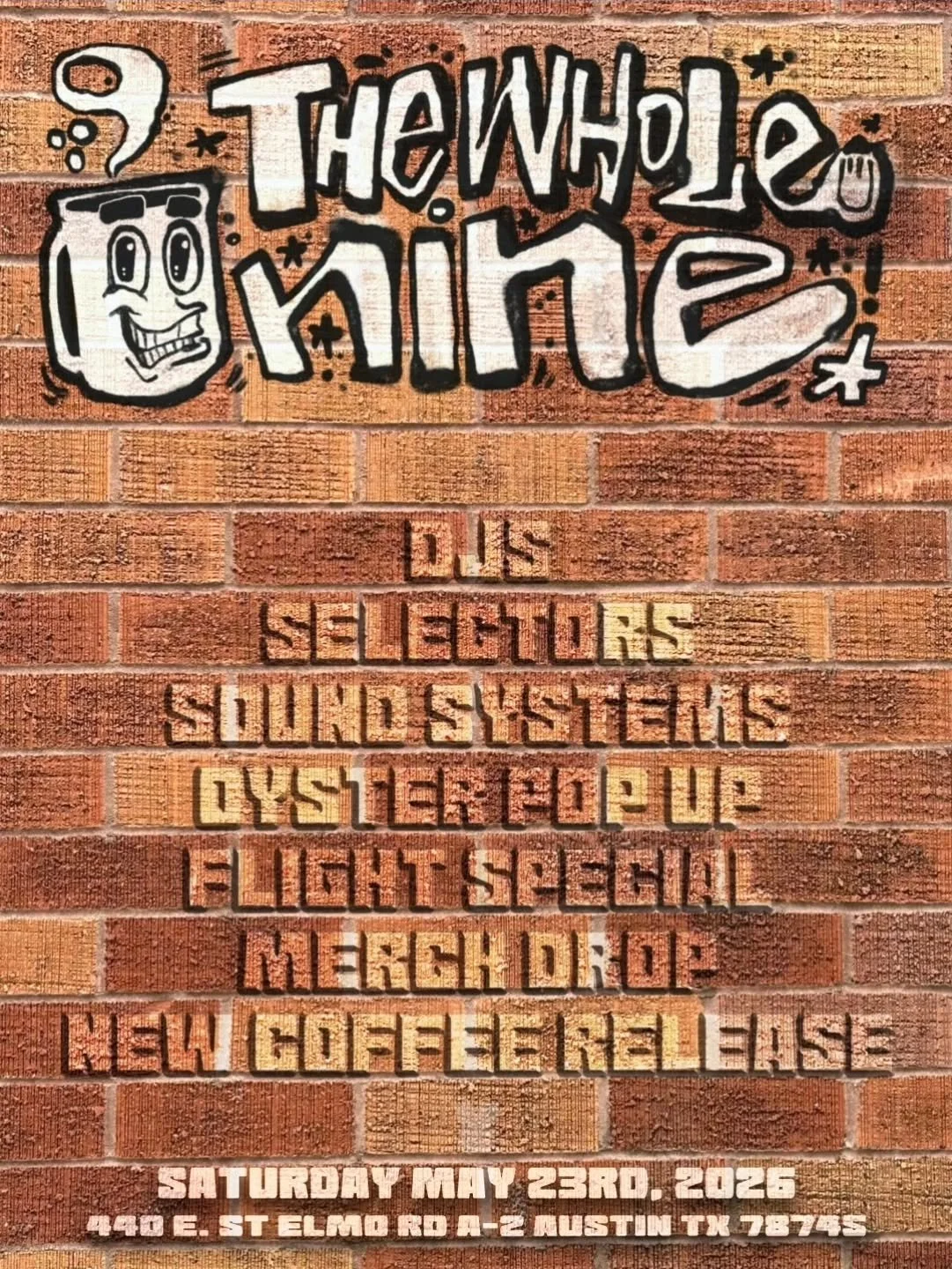 We&rsquo;re turning NINE 🎉
We first opened our doors Memorial Day Weekend 2017 and we&rsquo;re celebrating the only way we know how: a day party down south.

☕️ 9AM&ndash;12PM: Cartoons &amp; coffee with DJ Abe�
🎶 3PM&ndash;7PM: Selector McPullish 