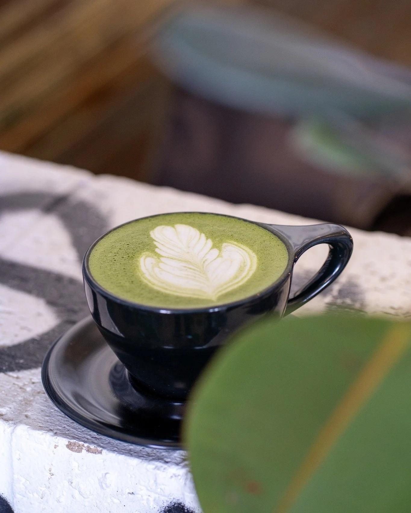 🍵 Ceremonial matcha, oat milk, a touch of honey. Hot or iced.