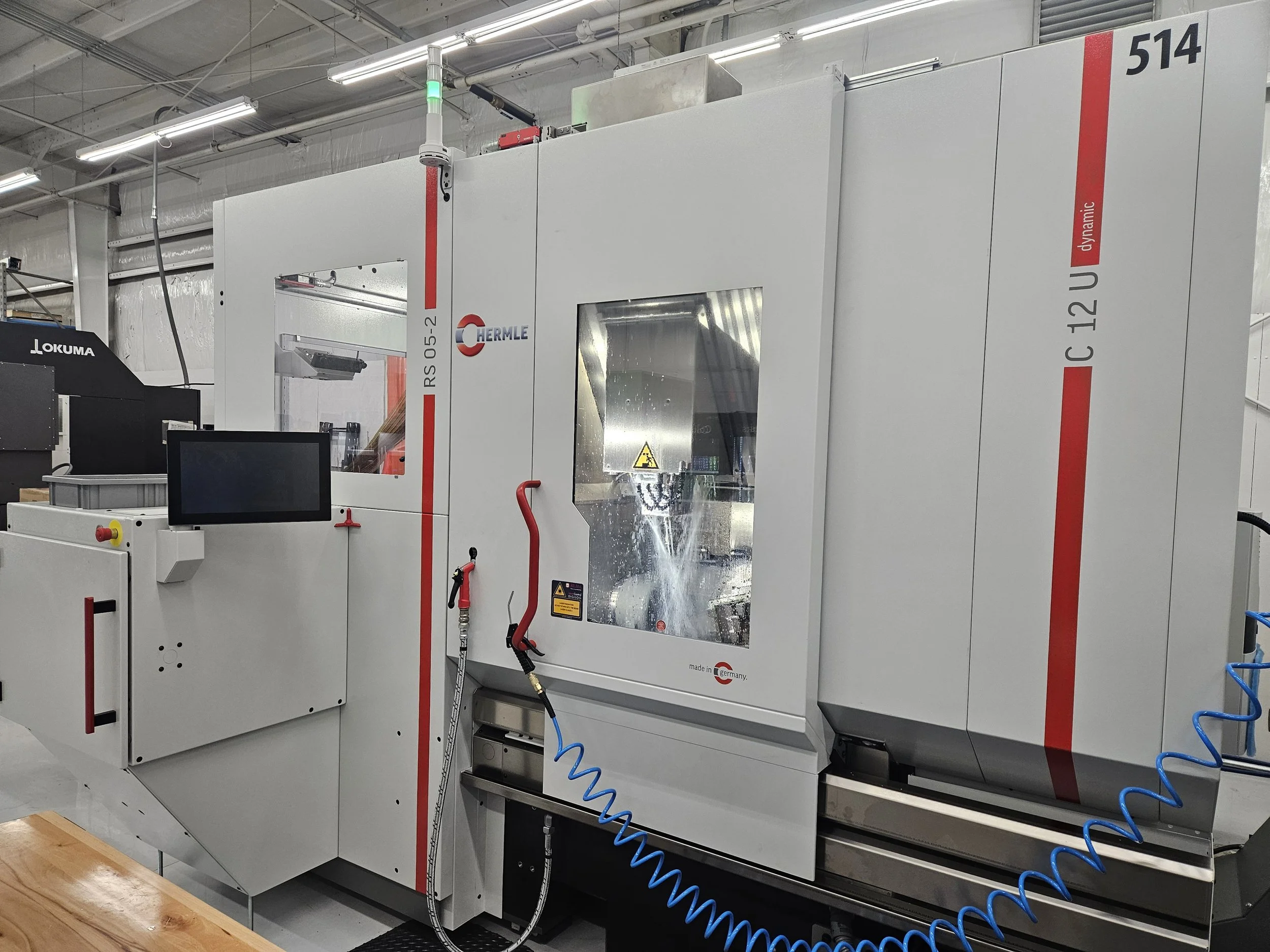 Hermle C12U Machining Centre with RS 05-2 Robot Automation