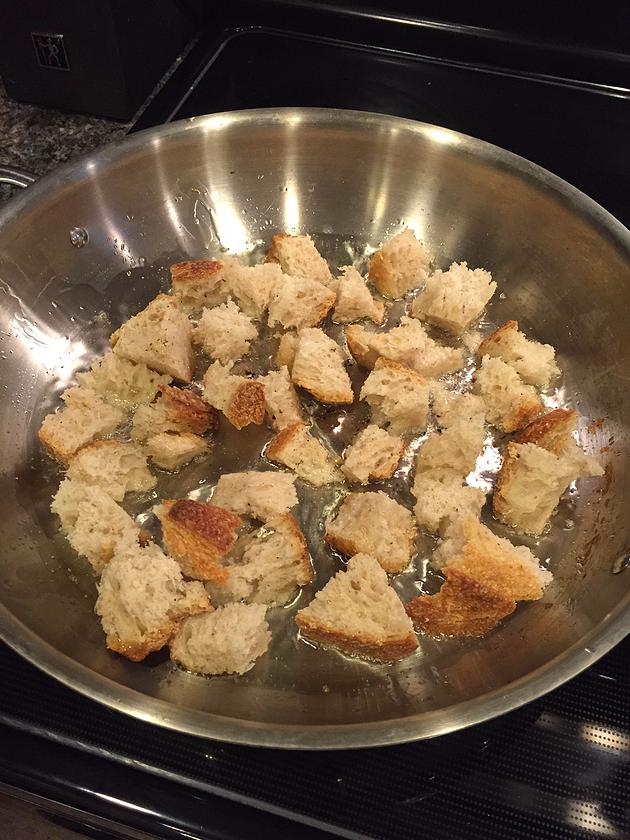 Frying bread