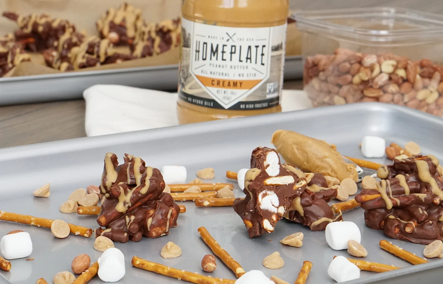 No bake cookie recipe chocolate peanut butter pretzel haystacks