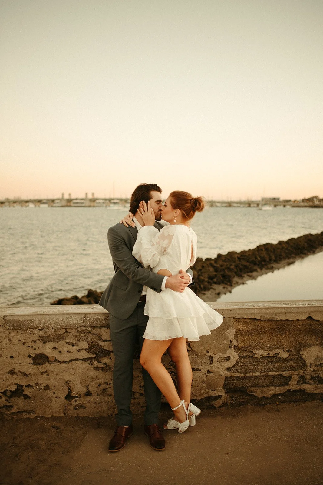 sachin and babi light blue dress Chic & Romantic Engagement Session in Chicago // Colleen + Drake