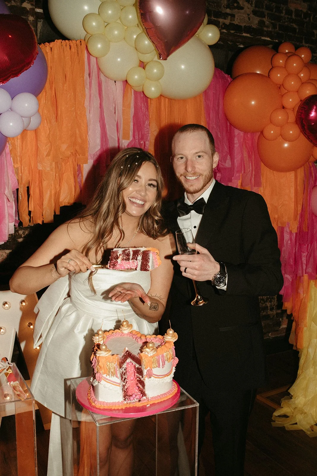Disco Balls and a Baby Bump: The Cool Girl Wedding of The Year