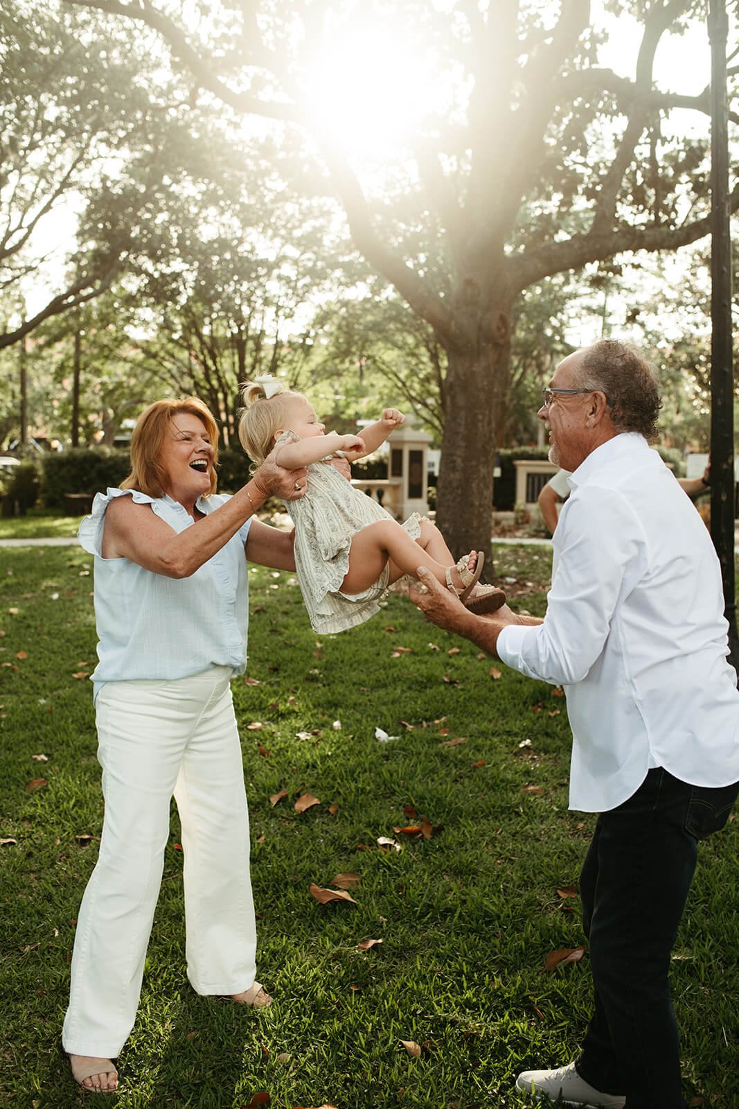 Memorial Park: With gorgeous oak trees, open green spaces, and river views, Memorial Park is a classic Jacksonville spot for relaxed family photos.