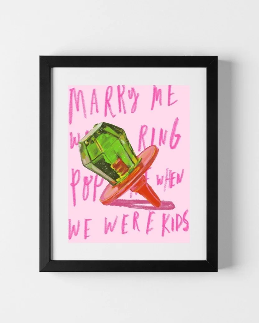 JOLYN NELSON RING POP PINK AND GREEN