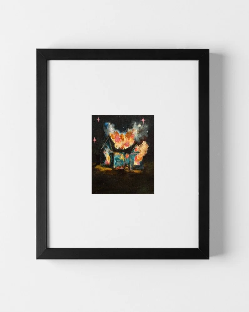 jolyn nelson jolyn the artist the world is burning art print 4x5