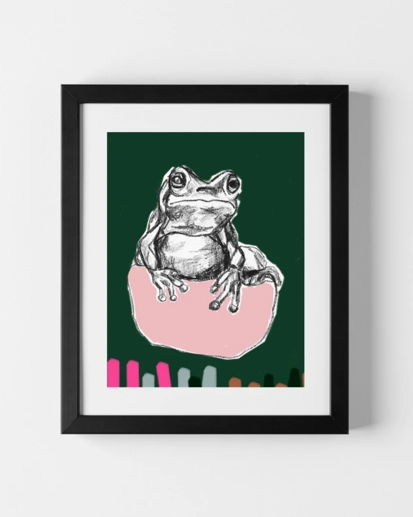 FROG LOVER FINE ART PRINT JOLYN NELSON ARIZONA
