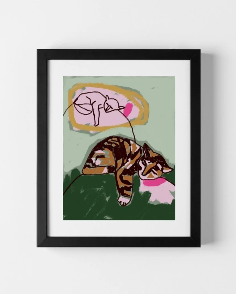 8X10 PRINTS JOLYN THE ARTIST CAT DREAMING ARIZONA