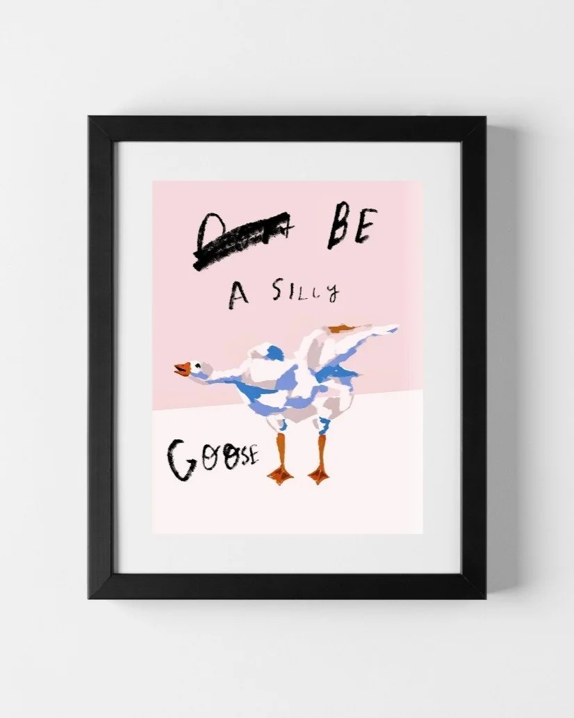 silly goose fine art print limited edition jolyn nelson arizona