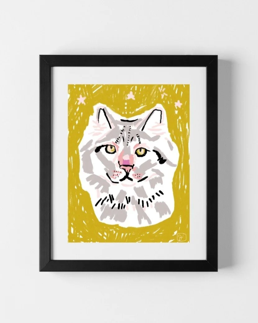 MAINE COON FINE ART PRINT JOLYN NELSON CAT