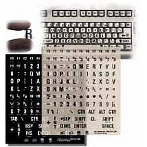 Large Print Desktop Keyboard Labels (black on white)