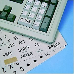 Large Print Laptop Keyboard Labels (black on white)