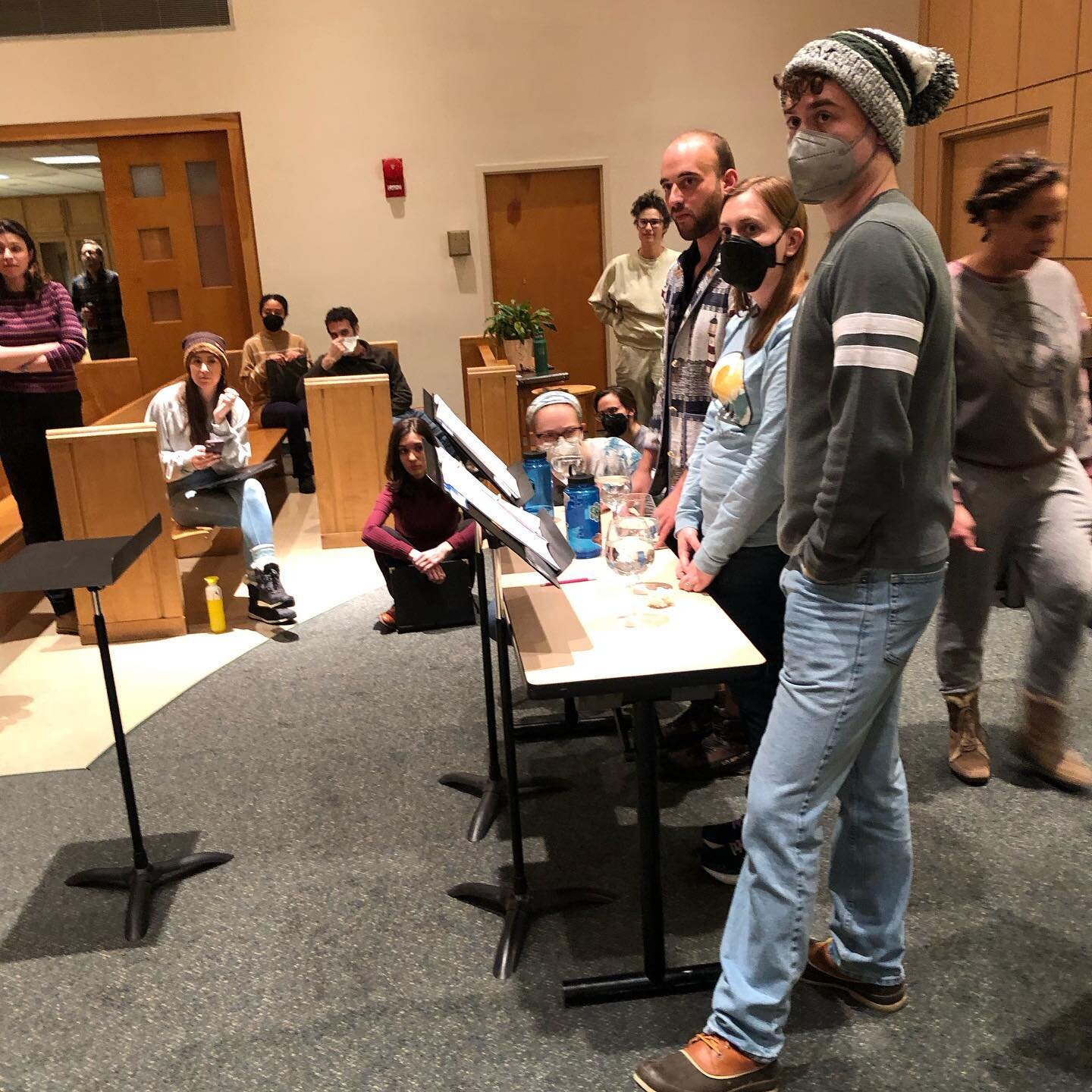 #tbt to one week ago today and our final rehearsal before &ldquo;Winter&rsquo;s Night&rdquo; ❄️ the game faces on the water glass musicians show just how seriously we take concert prep, especially when being tasked with playing AND singing! 

They cr