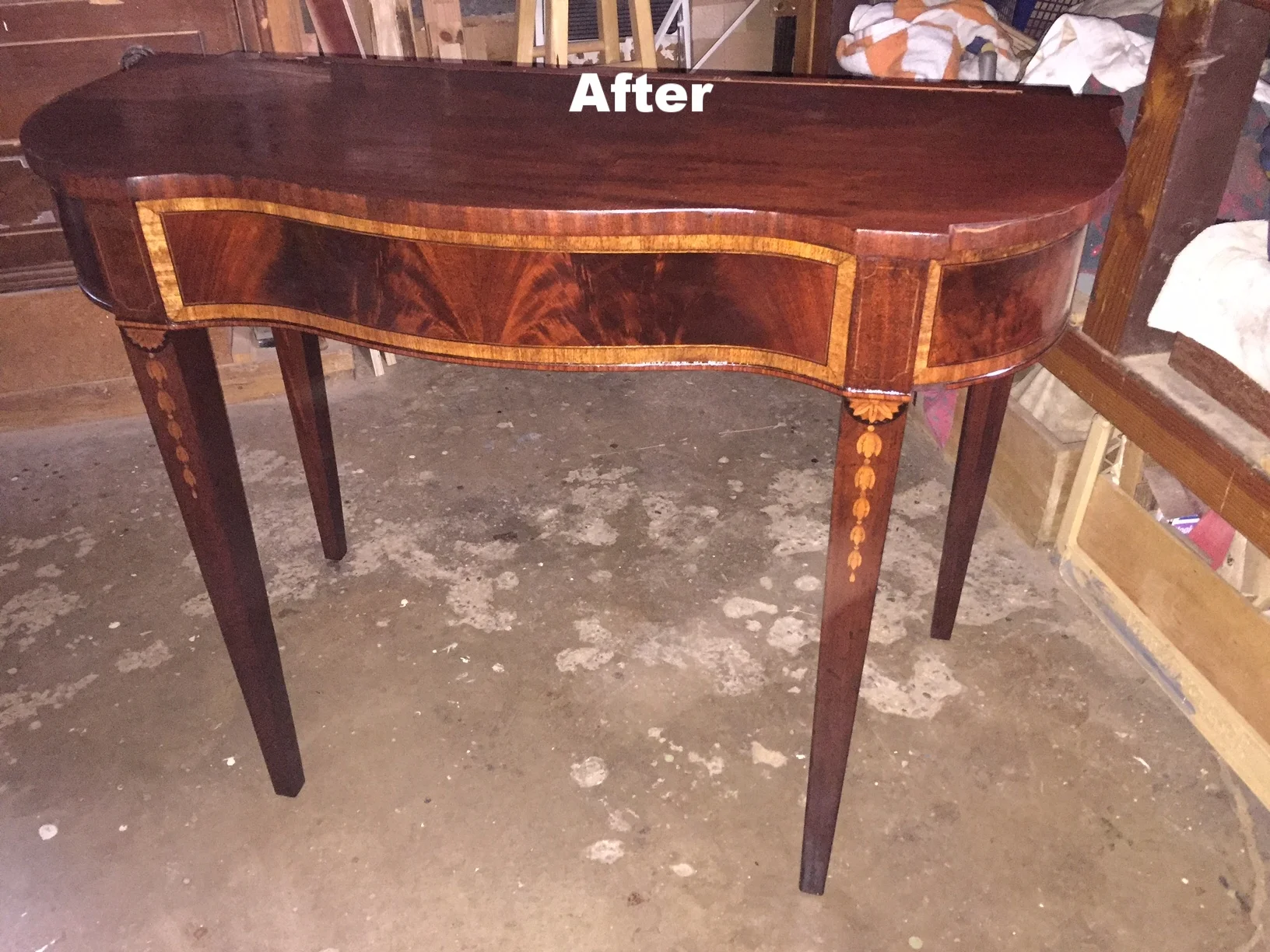 Vintage Weiman Mahogany Table, Before