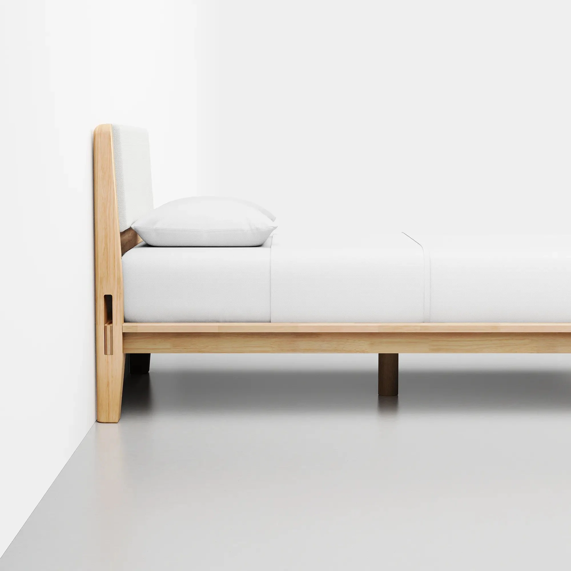BED FRAME FOR THE BOYS IN LIGHT COLOR
