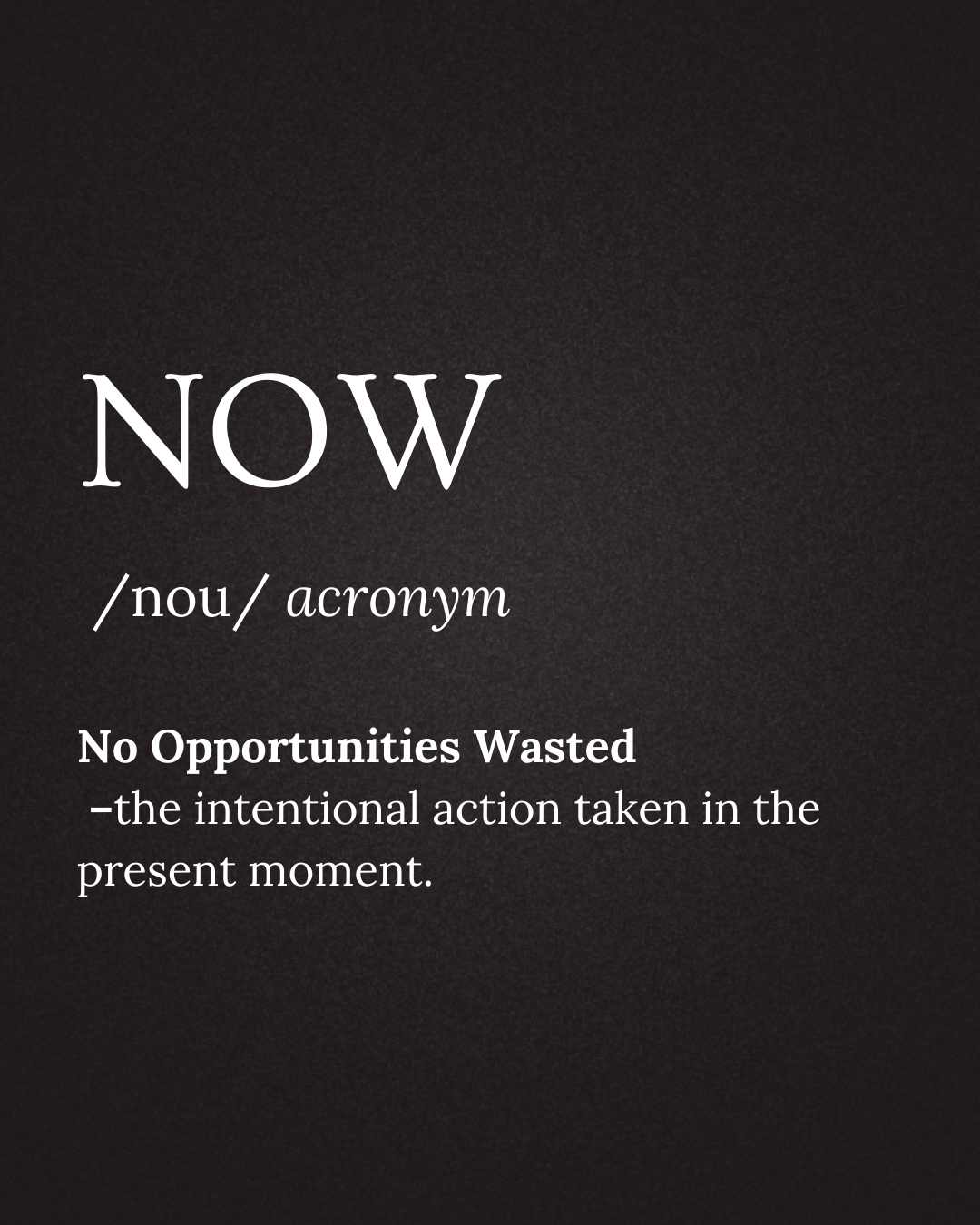 It’s Time to Stop Waiting