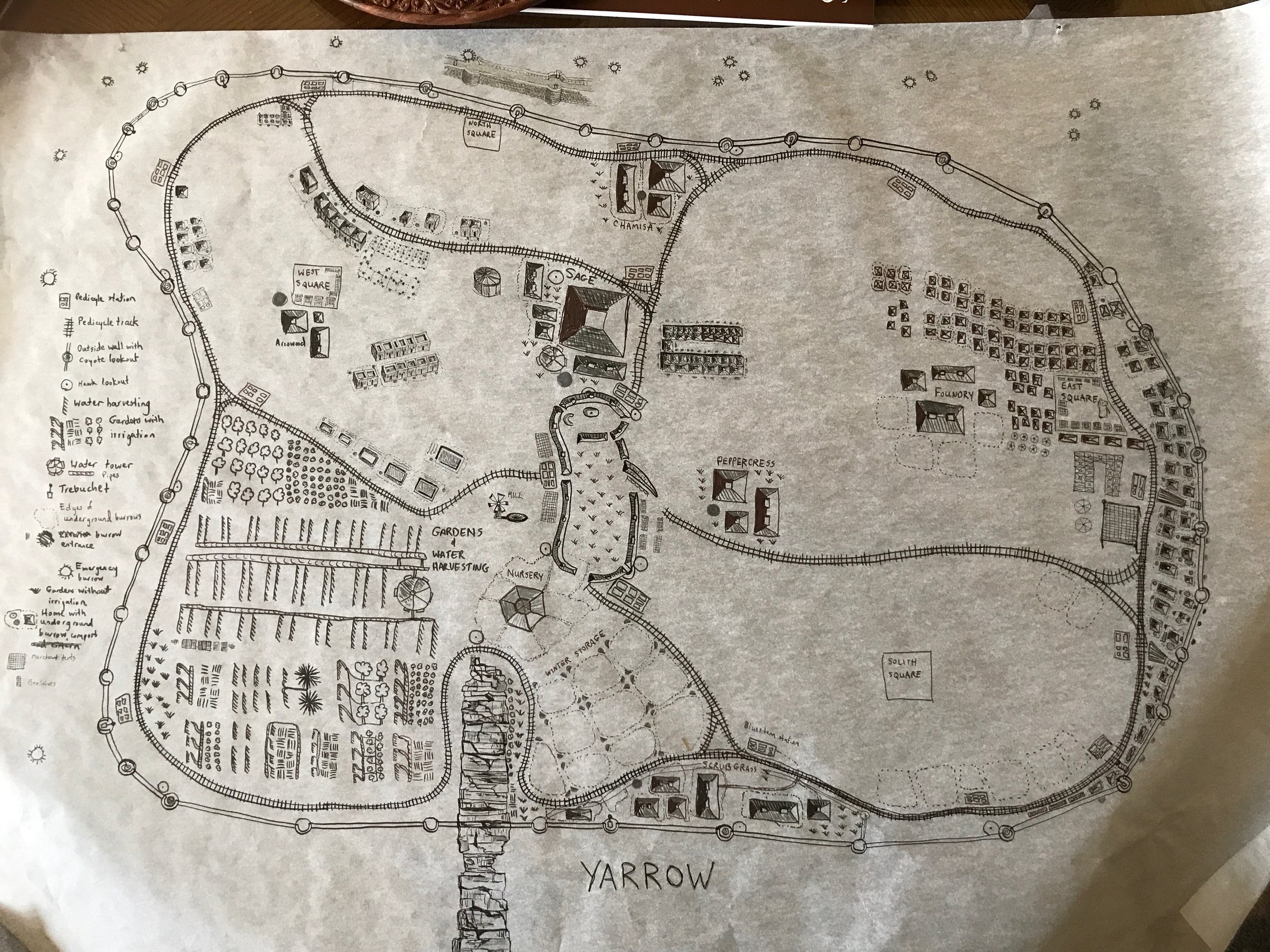The Town of Yarrow, where Lily lives - in progress!