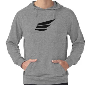 FLF® Black Logo Lightweight Hoodie