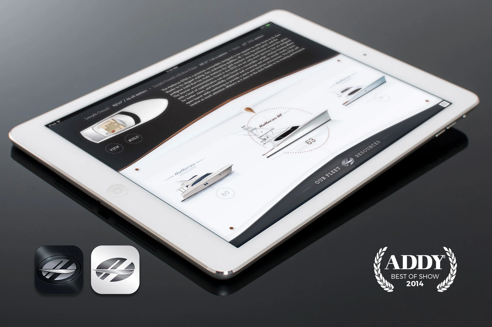 Developed with Jester Communications for Hatteras Yachts