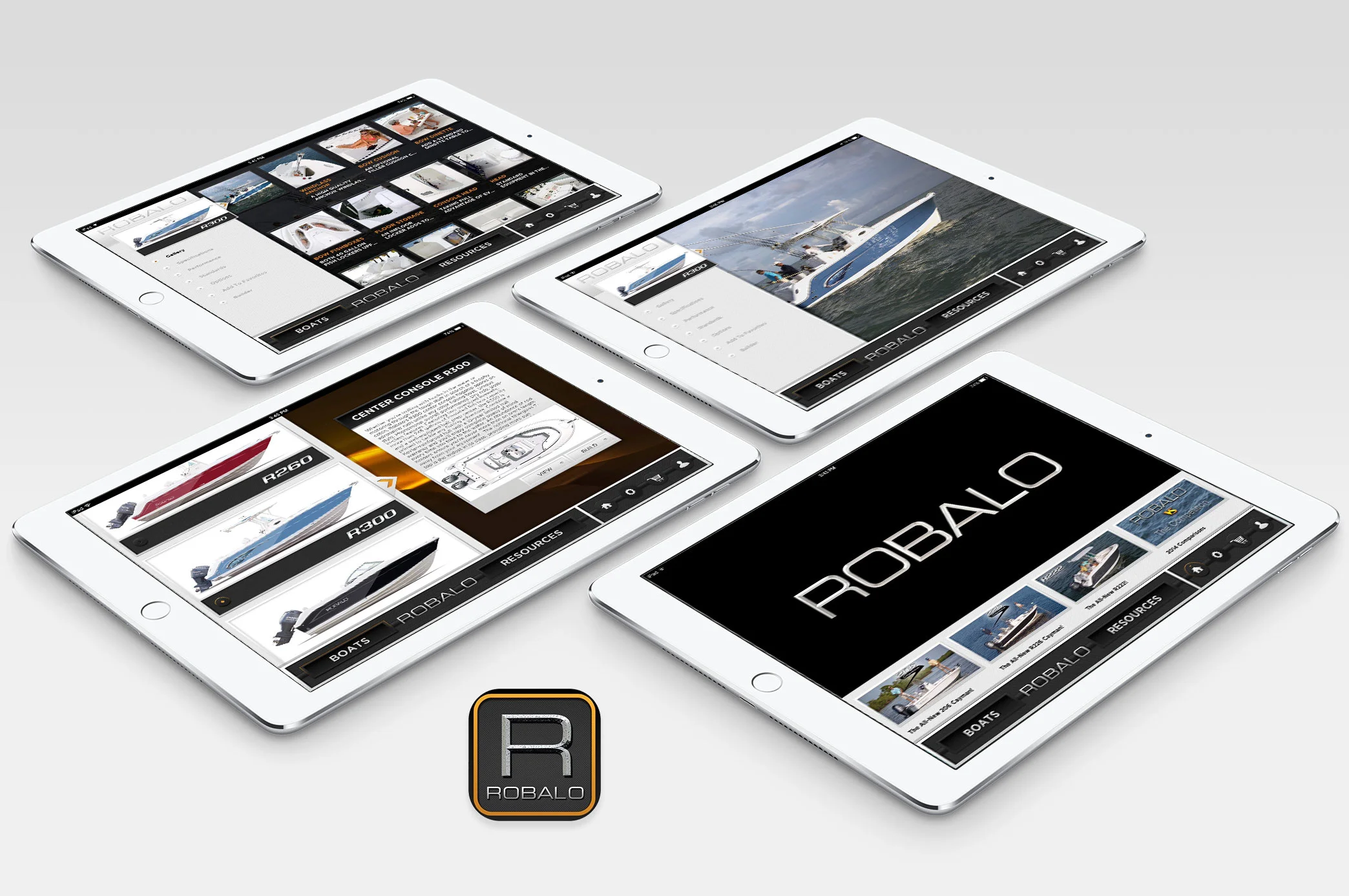 Developed with Jester Communications for Robalo Boats