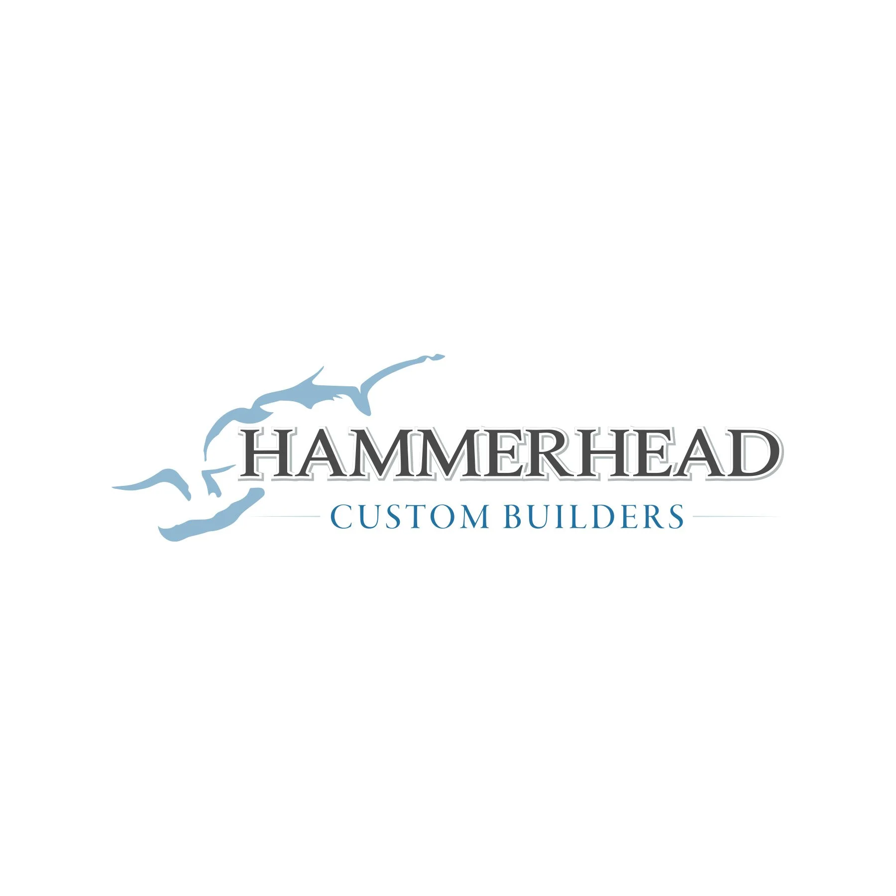 Logo of Hammerhead Custom Builders featuring a stylized hammerhead shark.