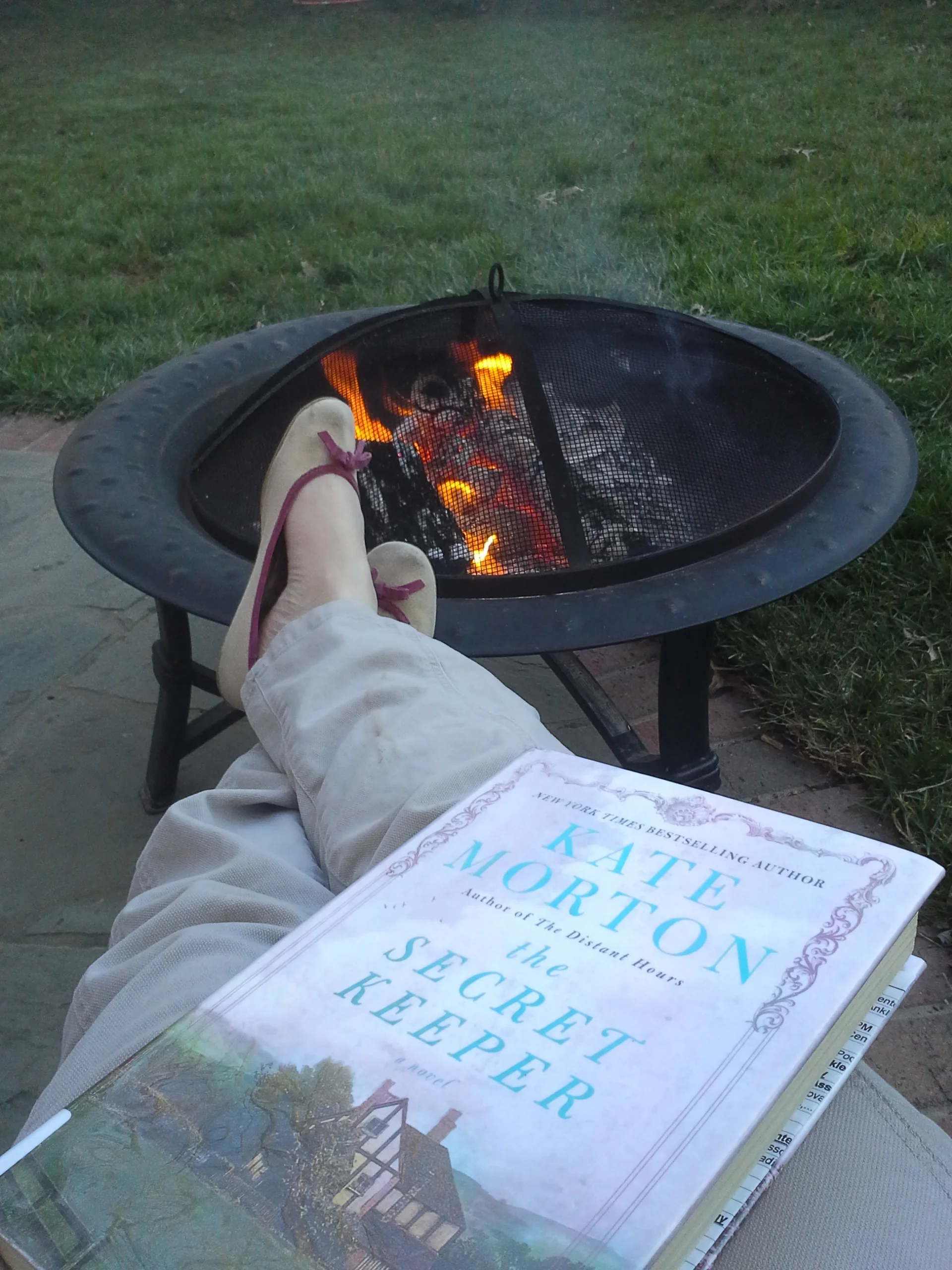 Love to be reading outside again!