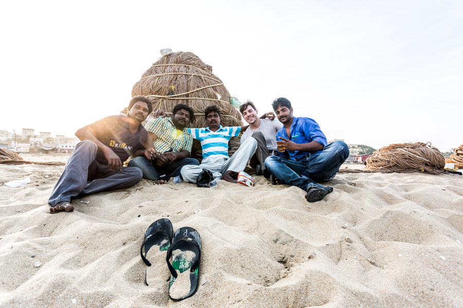 While walking around the beach, a squadron of young men insisted that we sit and have a sip of whiskey with them. A request to which we reluctantly agreed after gauging the degree of insult in which a refusal would have resulted.