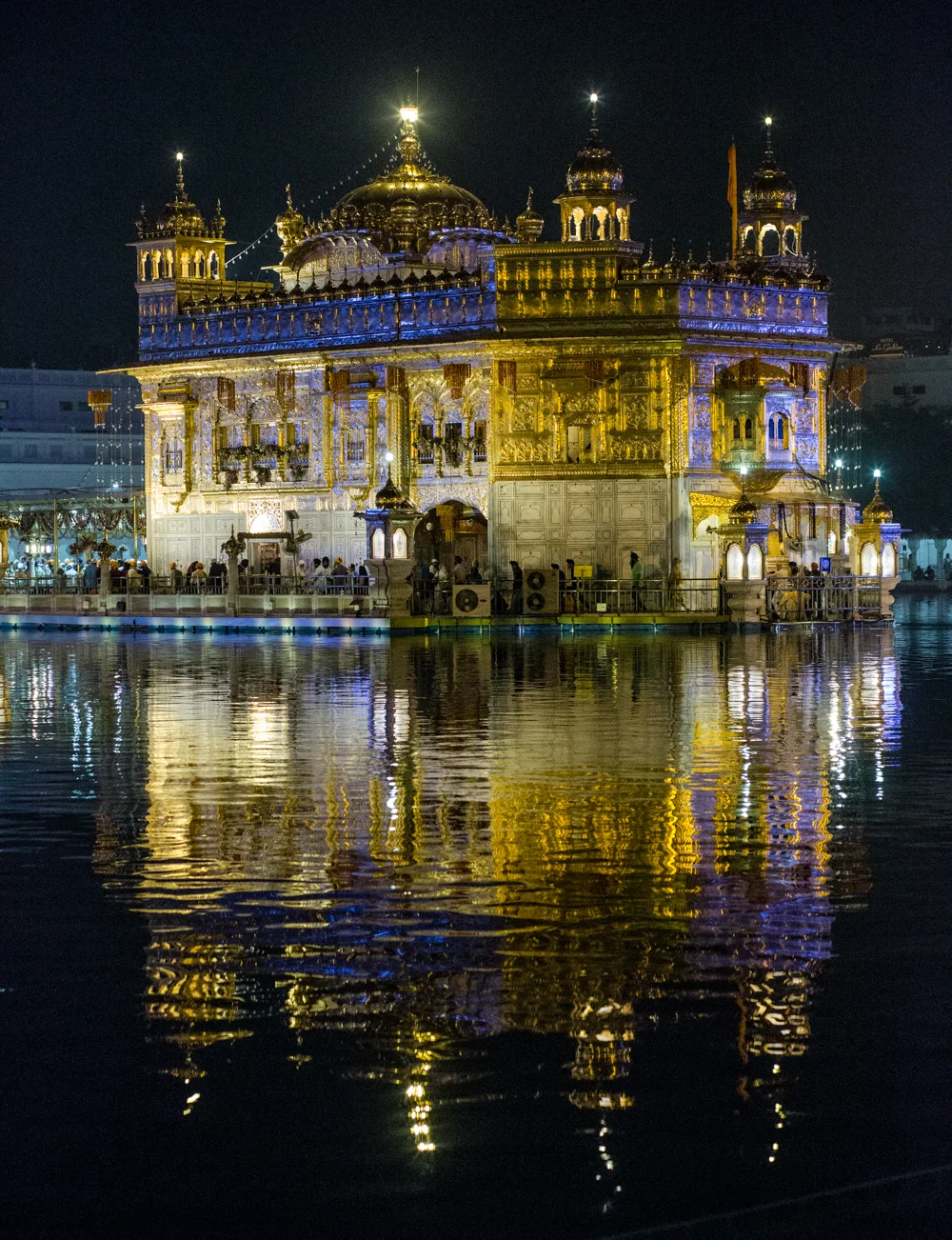The Golden Temple of Amritsar. The Temple is India's most visited monument, drawing more visitors that even the Taj Mahal. 