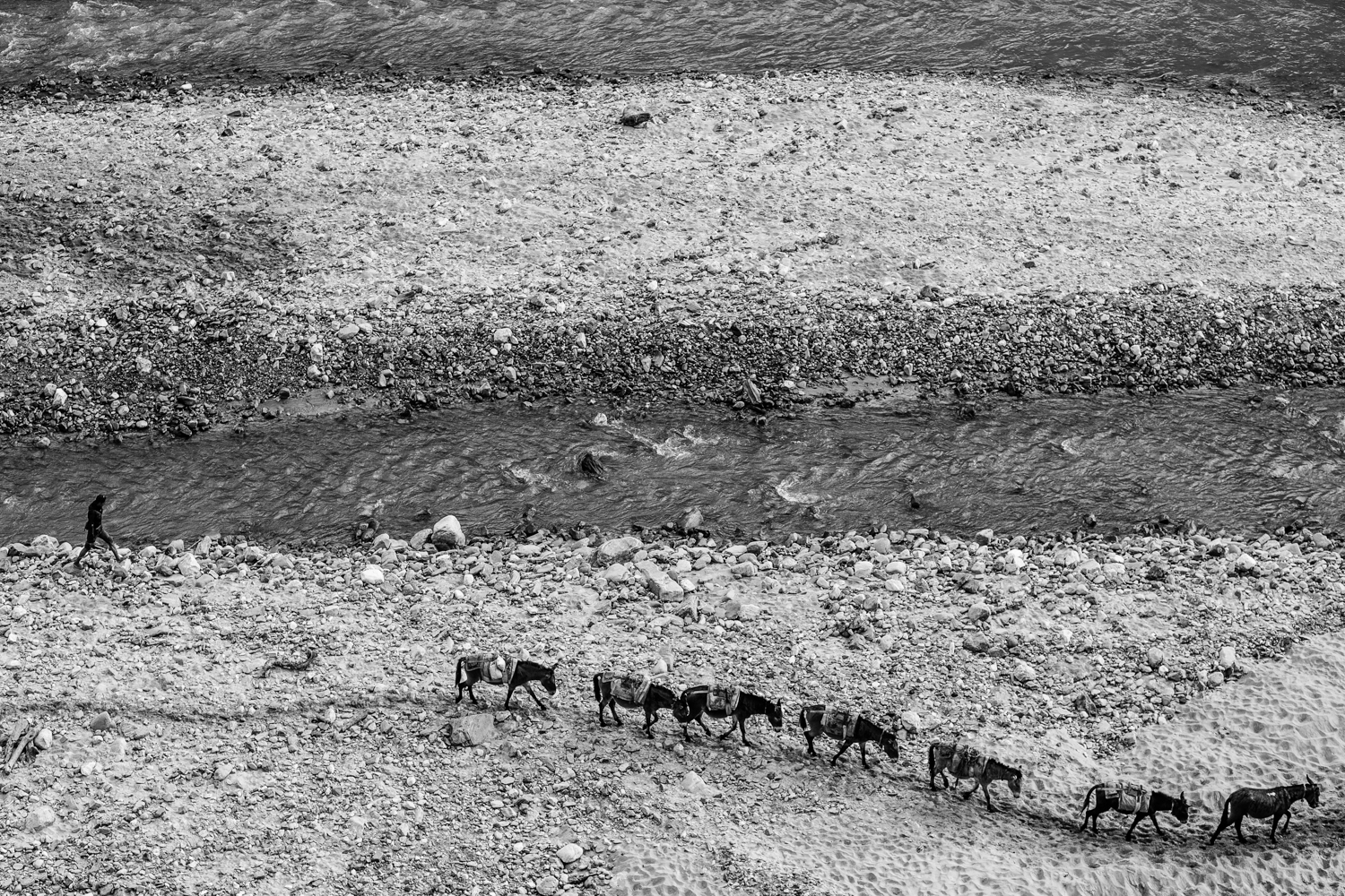 During the dry seasons, goods can be transported along the river basin. 