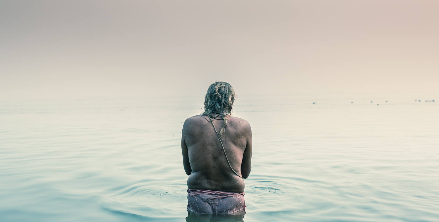 Man bathing in the Ganges. The Ganges holds immense religious and cultural significance for Hindus. Thousands of pilgrims sojourn to Varanasi each year to baptize in its hallowed waters, a practice believed to remit sins. There may actually be something to the belief that the Ganges is pure and purifying. For years, scientists have been puzzled by how the Ganges maintained oxygen levels twenty-five times more than any other river in the world, despite the colossal about of oxygen-depleting organic waste accumulated in its waters. However, recent findings reveal that Ganges has a self-purification capacity in the form of several bacteriophages (viruses that eat bacteria). Good news since the Ganges also is of practical utility for the people of Varanasi who use it for bathing, washing clothes, recreation, and disposal of waste.