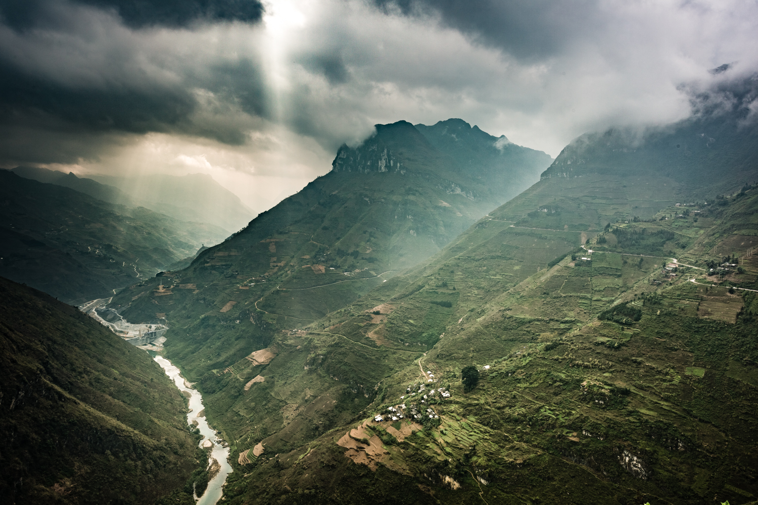 The incredible karst topography of the The Dong Vast Karst Geopark. 