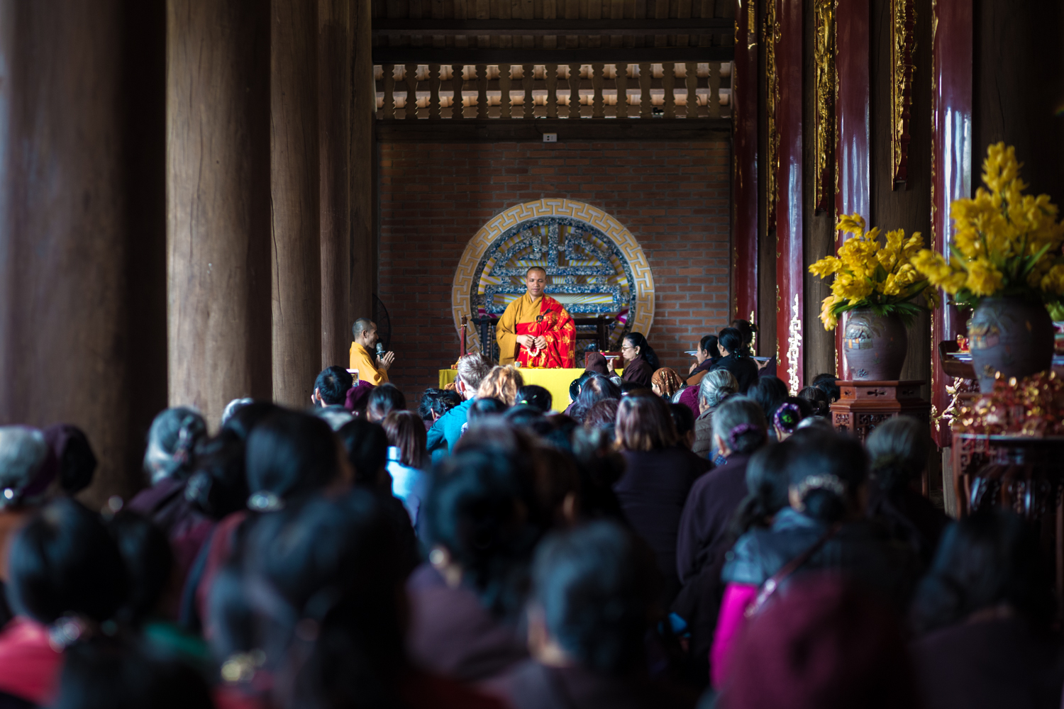 Temple service for Tet in Ha Giang City. 