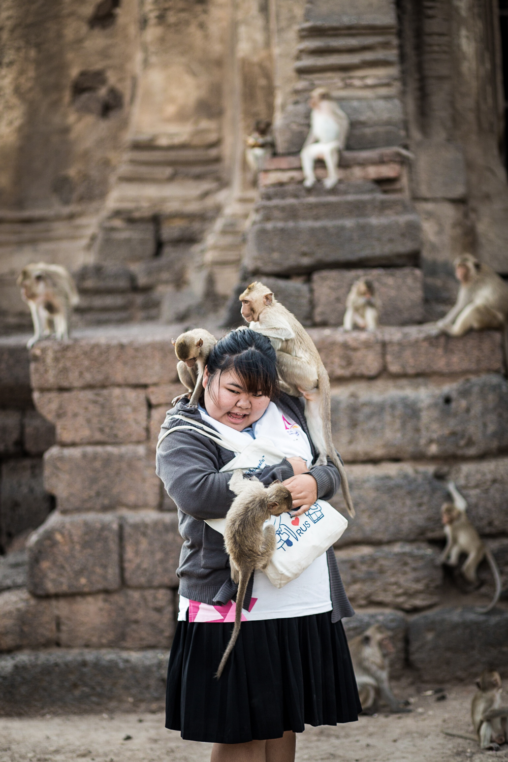  This is what happens if you feed the monkeys.&nbsp; 