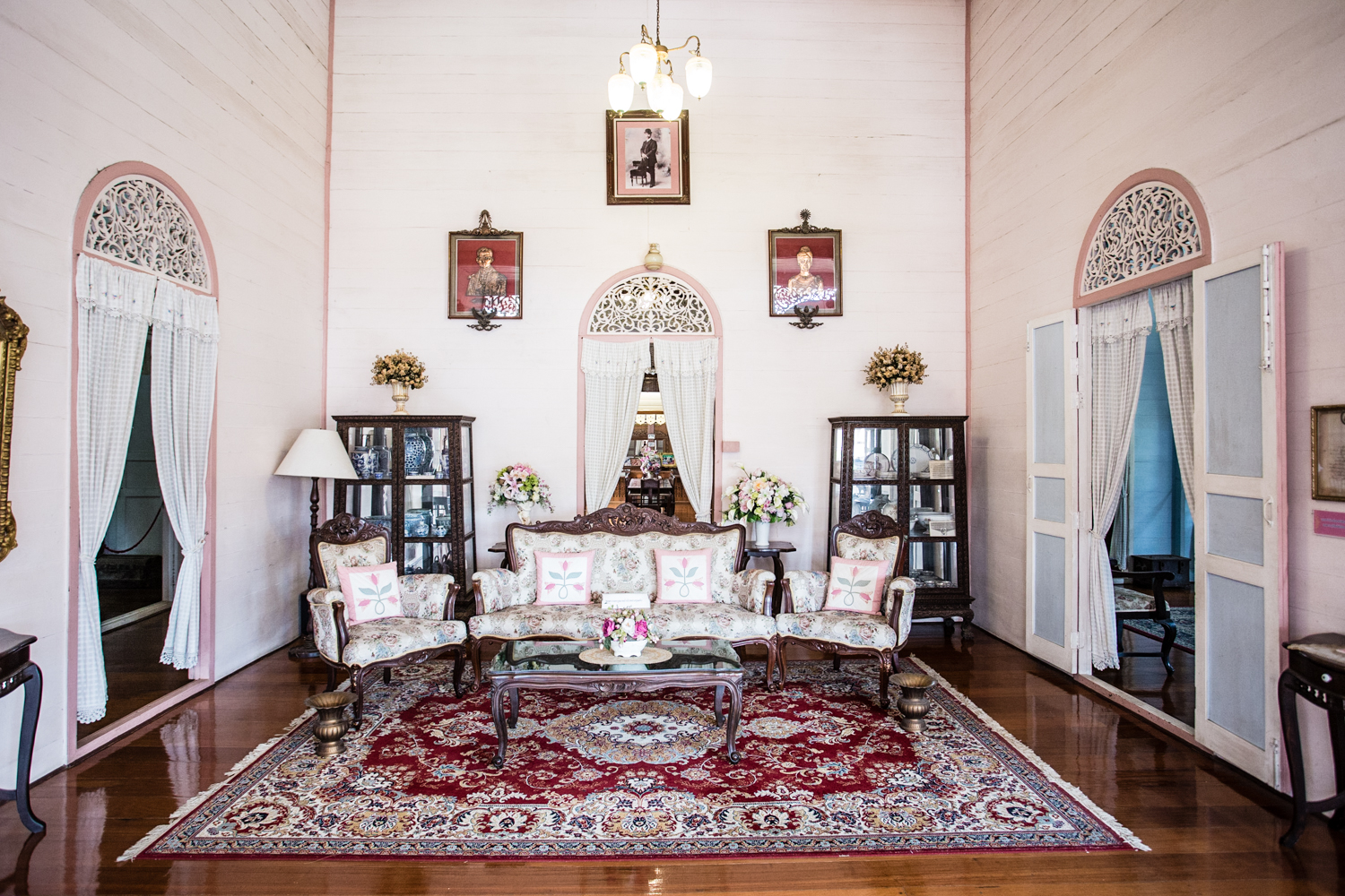 Furniture and other mementos of a bygone era fill the Vonburi house. 