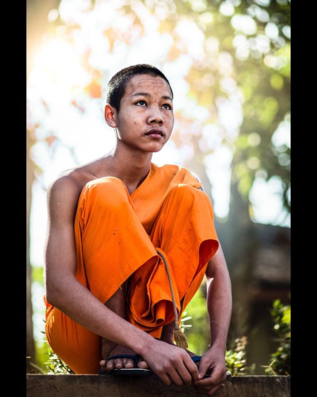 Wat Mahathat, Luang Prabang, Laos #monk #buddhism #portrait #travel #laos #indochina  #aow